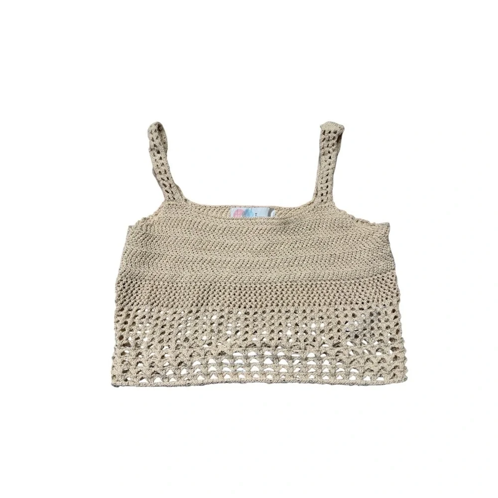 Free People Beach Crochet Crop Tank – Size‎ M (NWT)
